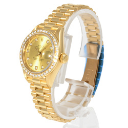 Rolex ROLEX 79138G Datejust A series (manufactured in 1998) Automatic wristwatch Champagne dial 10P diamonds K18YG Solid gold Diamond bezel Ladies