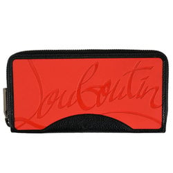 Christian Louboutin Panettone Round 3195051 H734 W51 Red Black Long Wallet Leather