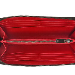 Christian Louboutin Panettone Round 3195051 H734 W51 Red Black Long Wallet Leather