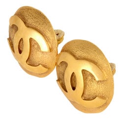 CHANEL Coco Mark Round Earrings Circle 29 2854 GP Ladies