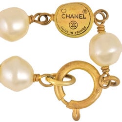 Chanel CHANEL Coco Mark Station Long Necklace 85cm GP Fake Pearl Ladies