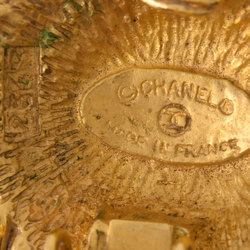 Chanel CHANEL CC Coco Mark Round Earrings 2343 Circle GP Gold Ladies