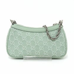 GUCCI Ophidia Small Shoulder Bag Pale Green 784753 GG Supreme 3WAY