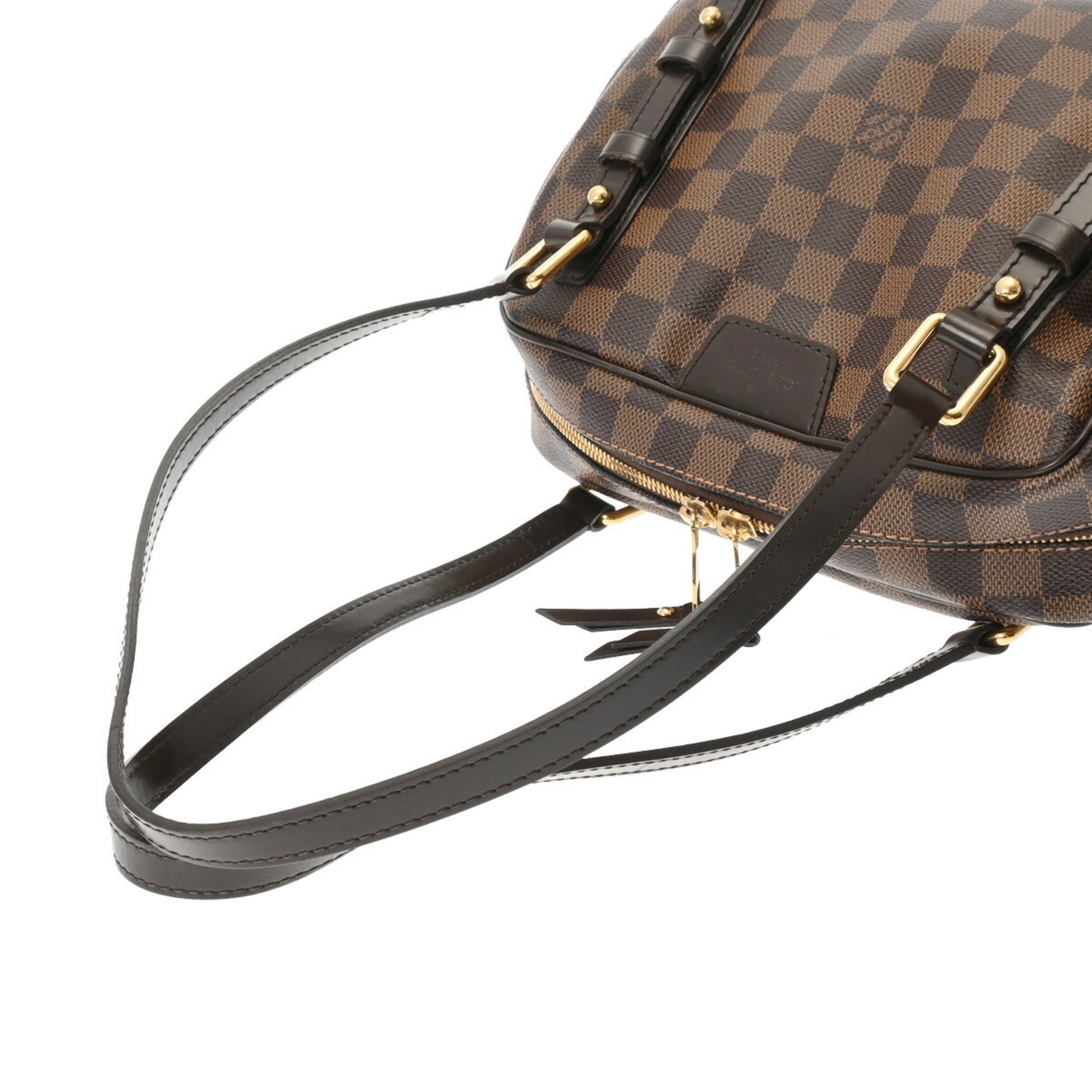 LOUIS VUITTON Damier Rivington PM Brown N41157 Women's Canvas Handbag