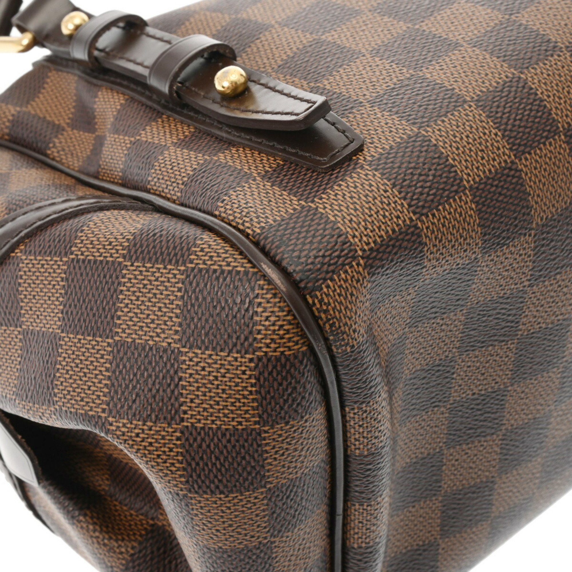 LOUIS VUITTON Damier Rivington PM Brown N41157 Women's Canvas Handbag