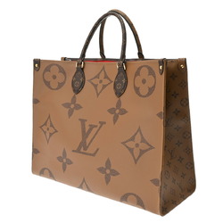 LOUIS VUITTON Louis Vuitton Monogram Giant On the Go GM Tote Brown M44576 Unisex Canvas Handbag