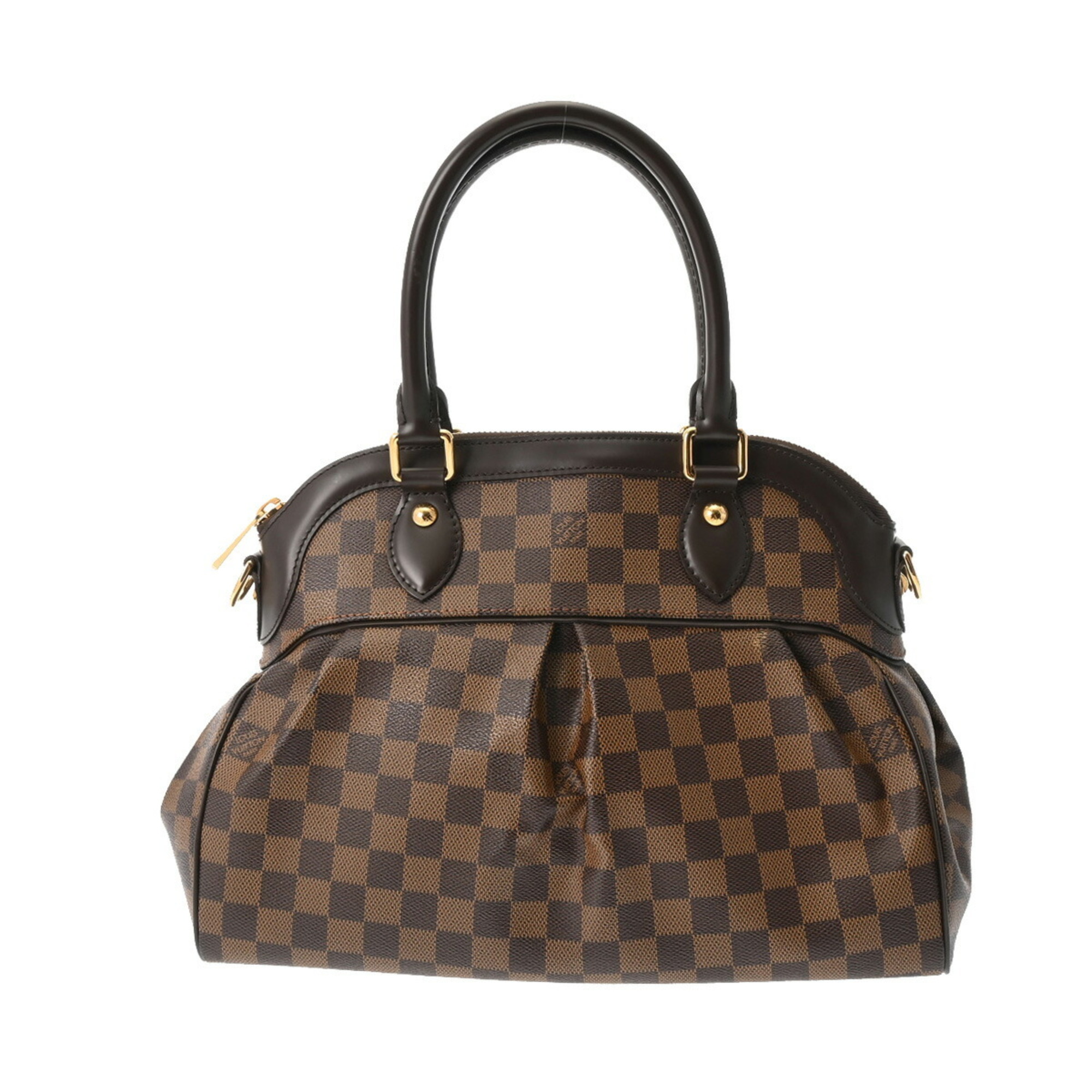 LOUIS VUITTON Damier Trevi PM Brown N51997 Women's Canvas Handbag