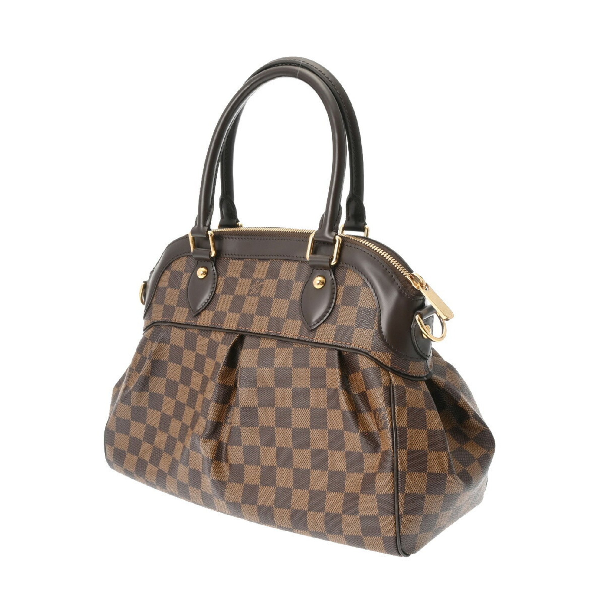 LOUIS VUITTON Damier Trevi PM Brown N51997 Women's Canvas Handbag