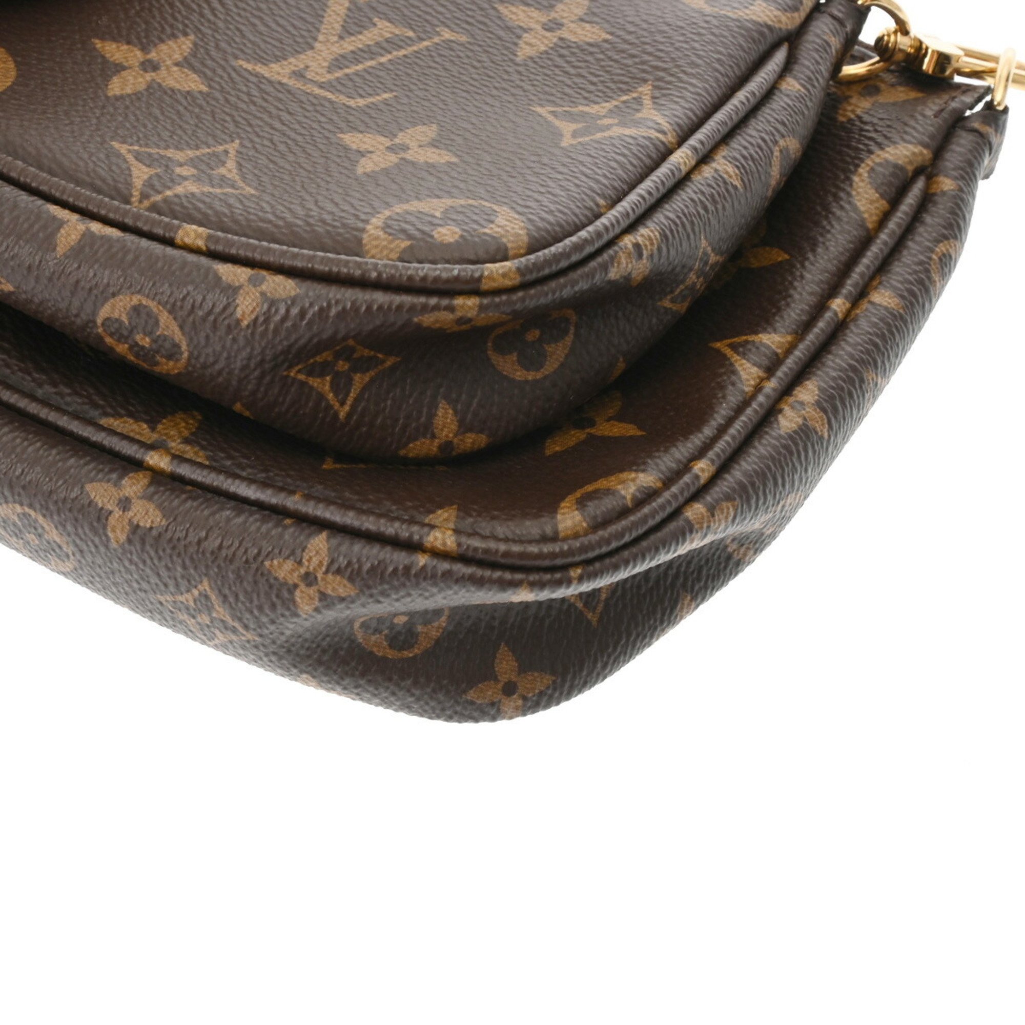 LOUIS VUITTON Louis Vuitton Monogram Multi Pochette Accessoires Khaki M44813 Women's Canvas Shoulder Bag