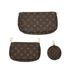 LOUIS VUITTON Louis Vuitton Monogram Multi Pochette Accessoires Khaki M44813 Women's Canvas Shoulder Bag