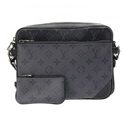 LOUIS VUITTON Monogram Eclipse Trio Black/Grey M69443 Men's Leather Shoulder Bag