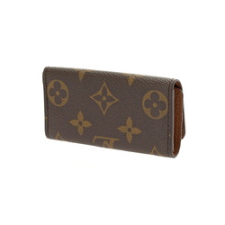 LOUIS VUITTON Louis Vuitton Monogram 4-Key Case Brown M62631 Unisex Canvas Key