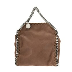 STELLA MCCARTNEY Falabella Tiny Shaggy Deer Chain Shoulder Brown Women's Faux Leather Handbag