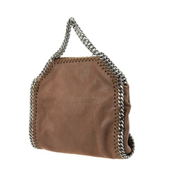 STELLA MCCARTNEY Falabella Tiny Shaggy Deer Chain Shoulder Brown Women's Faux Leather Handbag