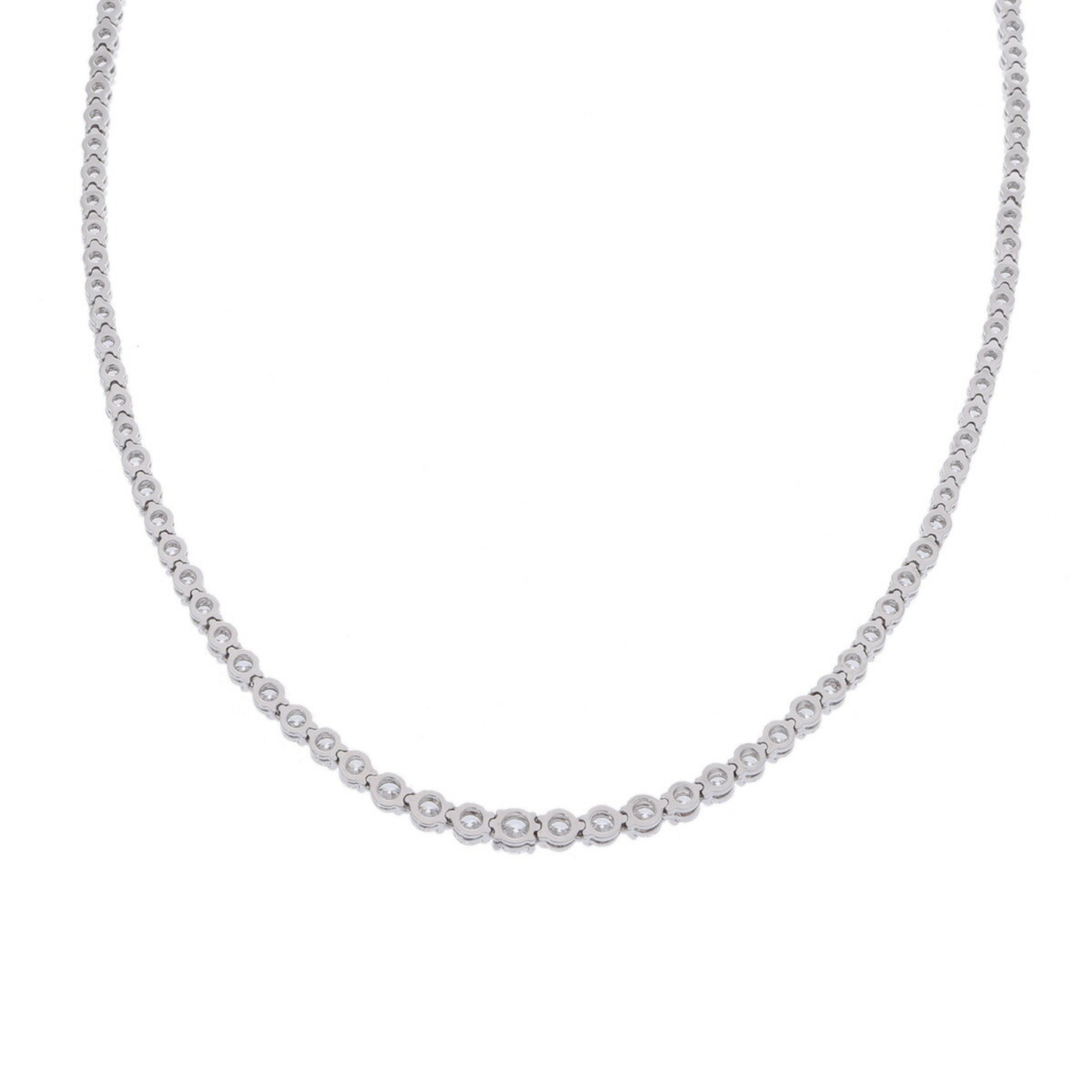 TIFFANY & Co. Tiffany Victoria Graduated Necklace Unisex Pt950 Platinum