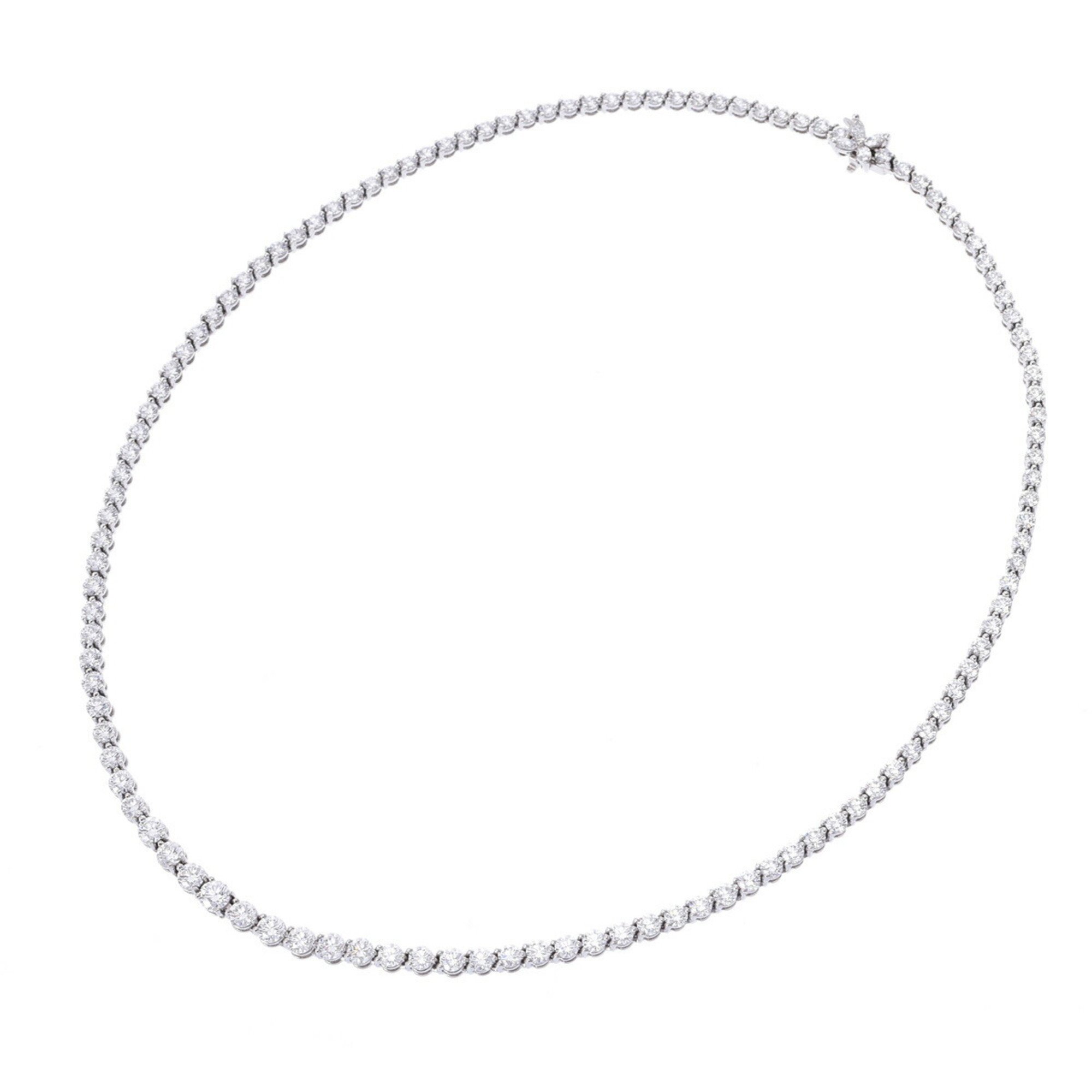 TIFFANY & Co. Tiffany Victoria Graduated Necklace Unisex Pt950 Platinum