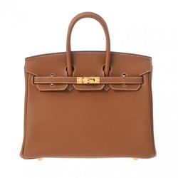 HERMES Hermes Birkin 25 Gold B Stamp (Around 2023) Women's Togo Handbag