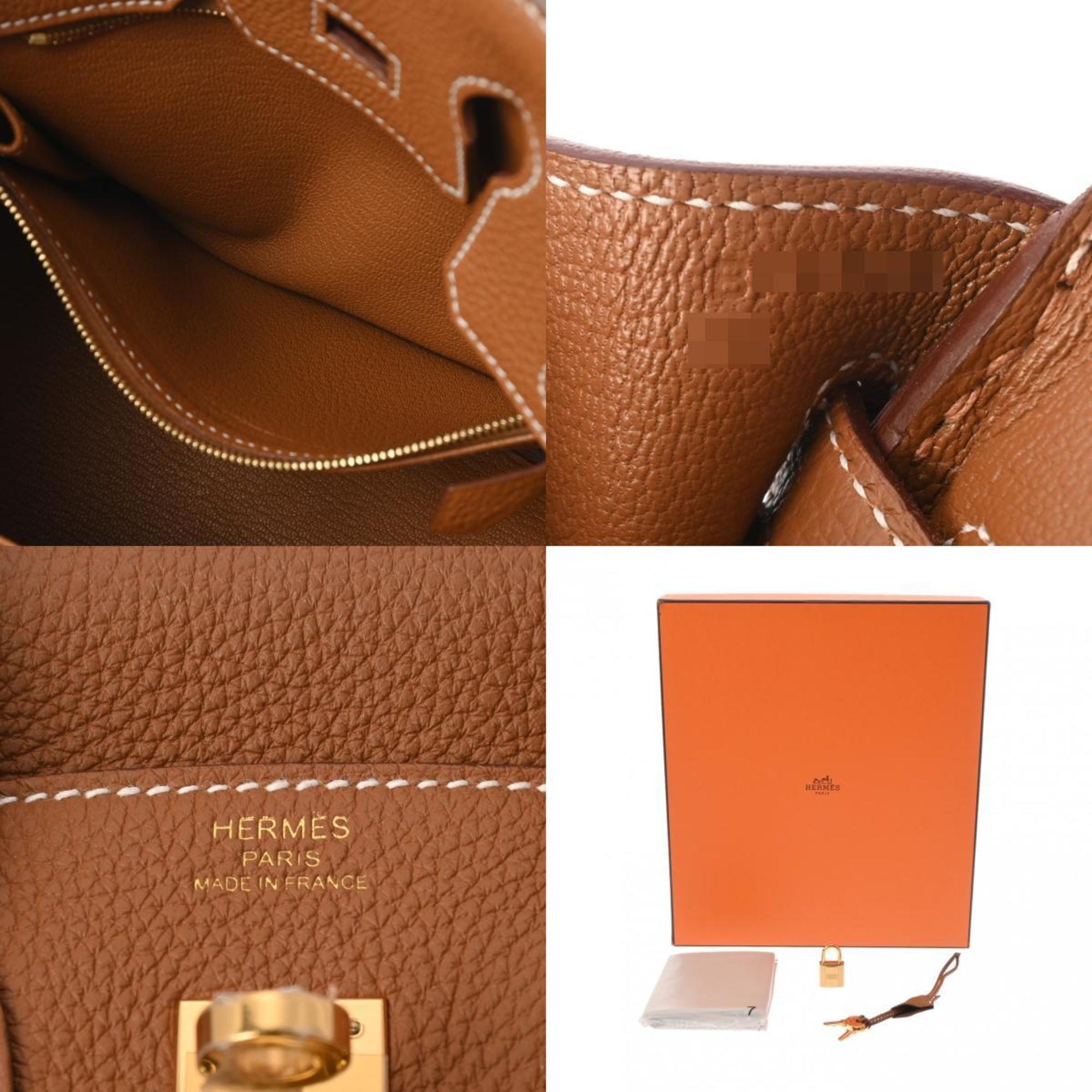 HERMES Hermes Birkin 25 Gold B Stamp (Around 2023) Women's Togo Handbag