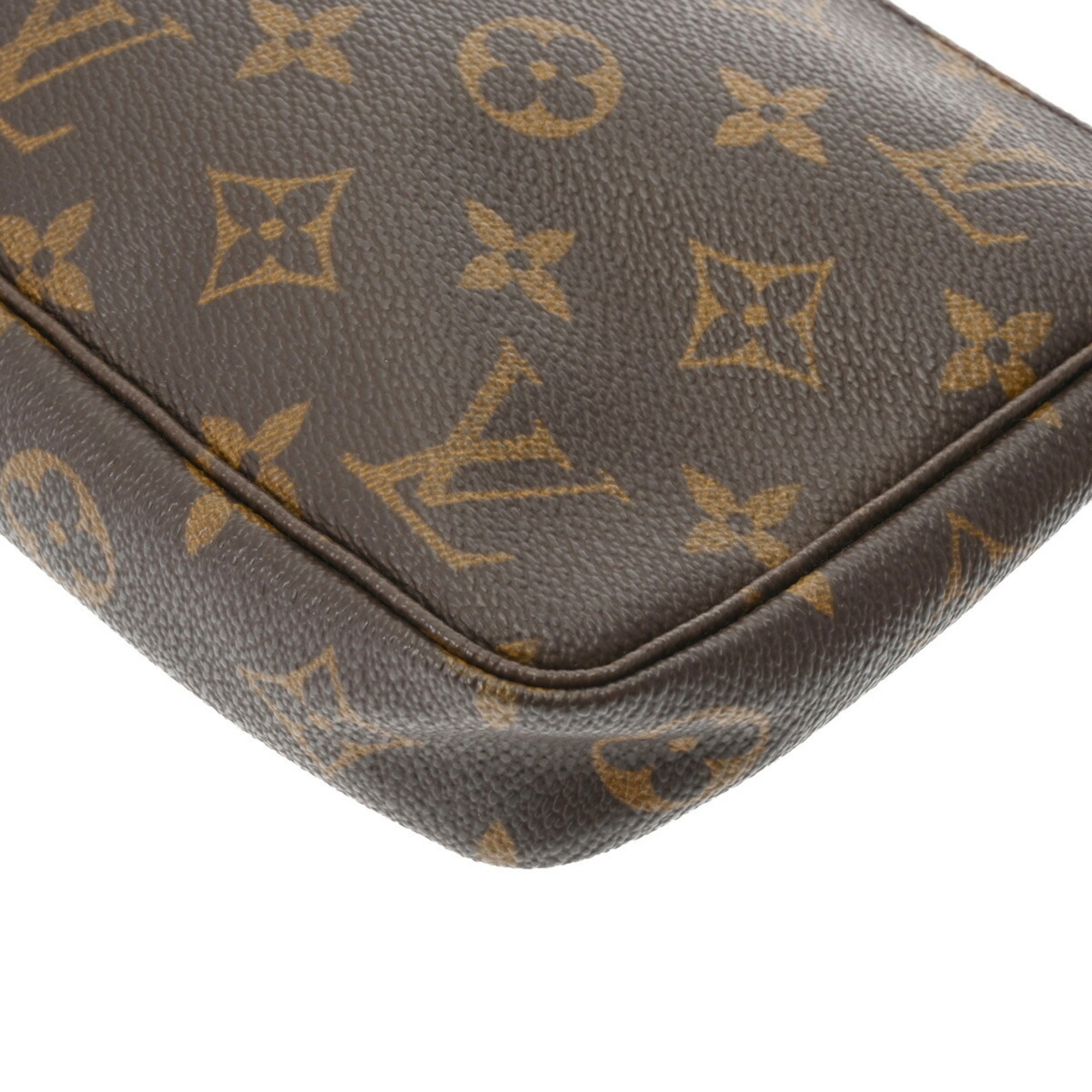 LOUIS VUITTON Louis Vuitton Monogram Pochette Accessoires Brown M51980 Women's Canvas Pouch