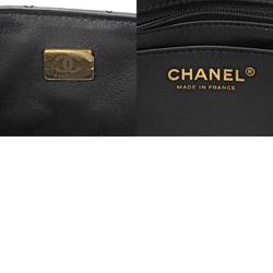 CHANEL Chanel Matelasse Chain Shoulder Black Unisex Lambskin Bag