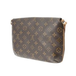 LOUIS VUITTON Louis Vuitton Monogram Musette Tango Short Brown M51388 Women's Canvas Shoulder Bag