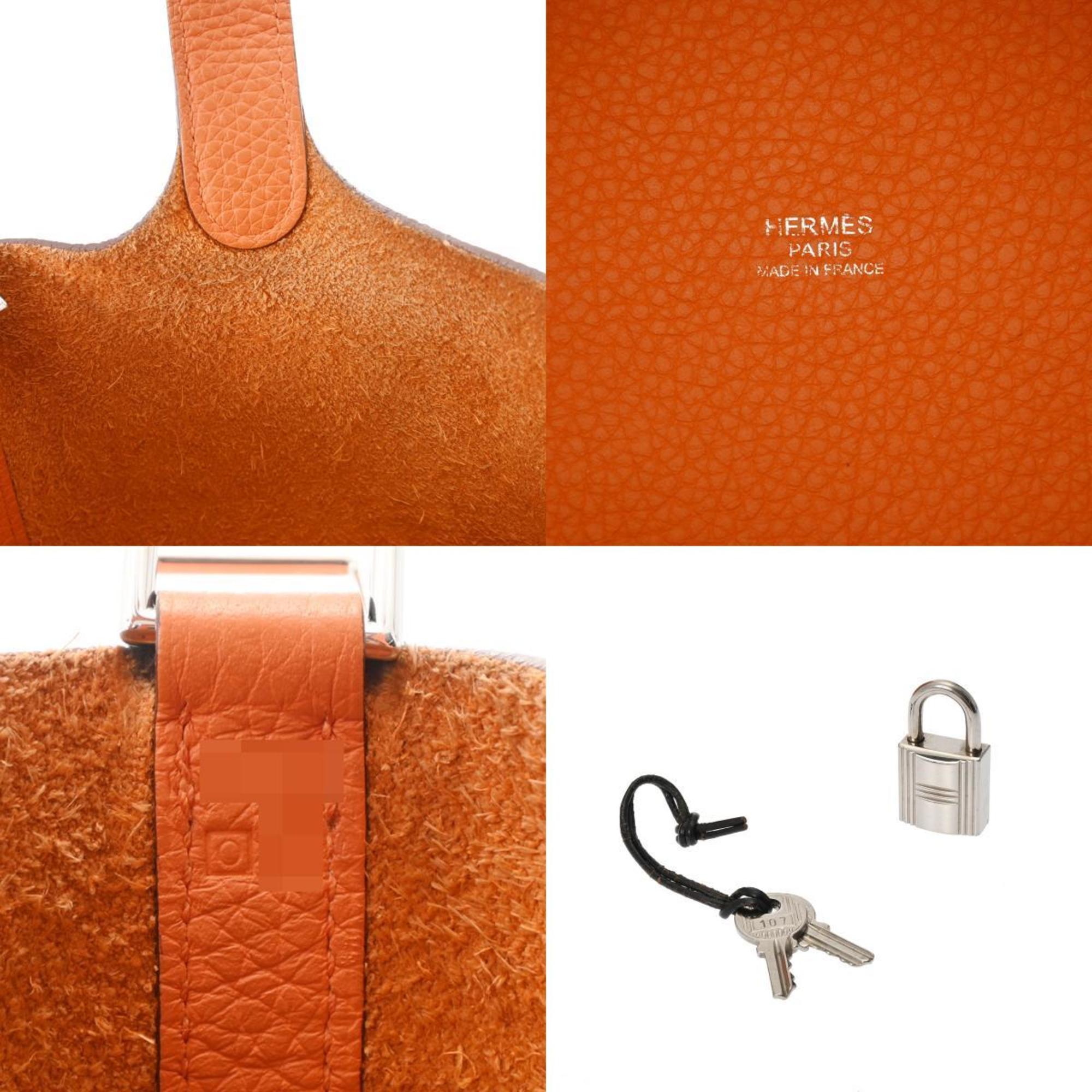 HERMES Hermes Picotin Lock PM Fou □O stamp (around 2011) Women's Taurillon Clemence handbag