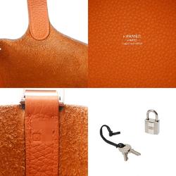 HERMES Hermes Picotin Lock PM Fou □O stamp (around 2011) Women's Taurillon Clemence handbag