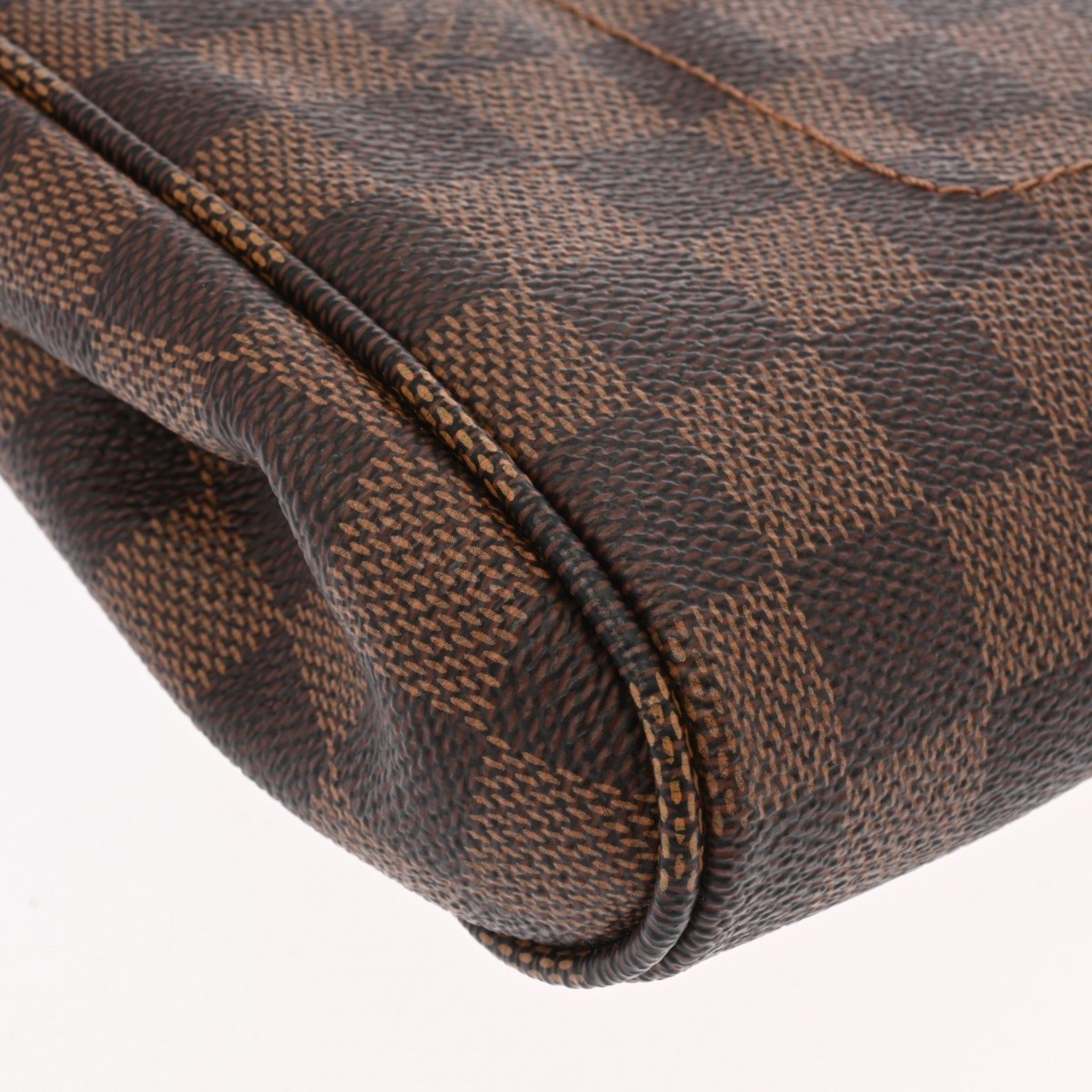 LOUIS VUITTON Damier Favorite MM Brown N41129 Women's Canvas Shoulder Bag