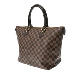 LOUIS VUITTON Damier Saleya MM Tote Bag Brown N51182 Women's Canvas Handbag