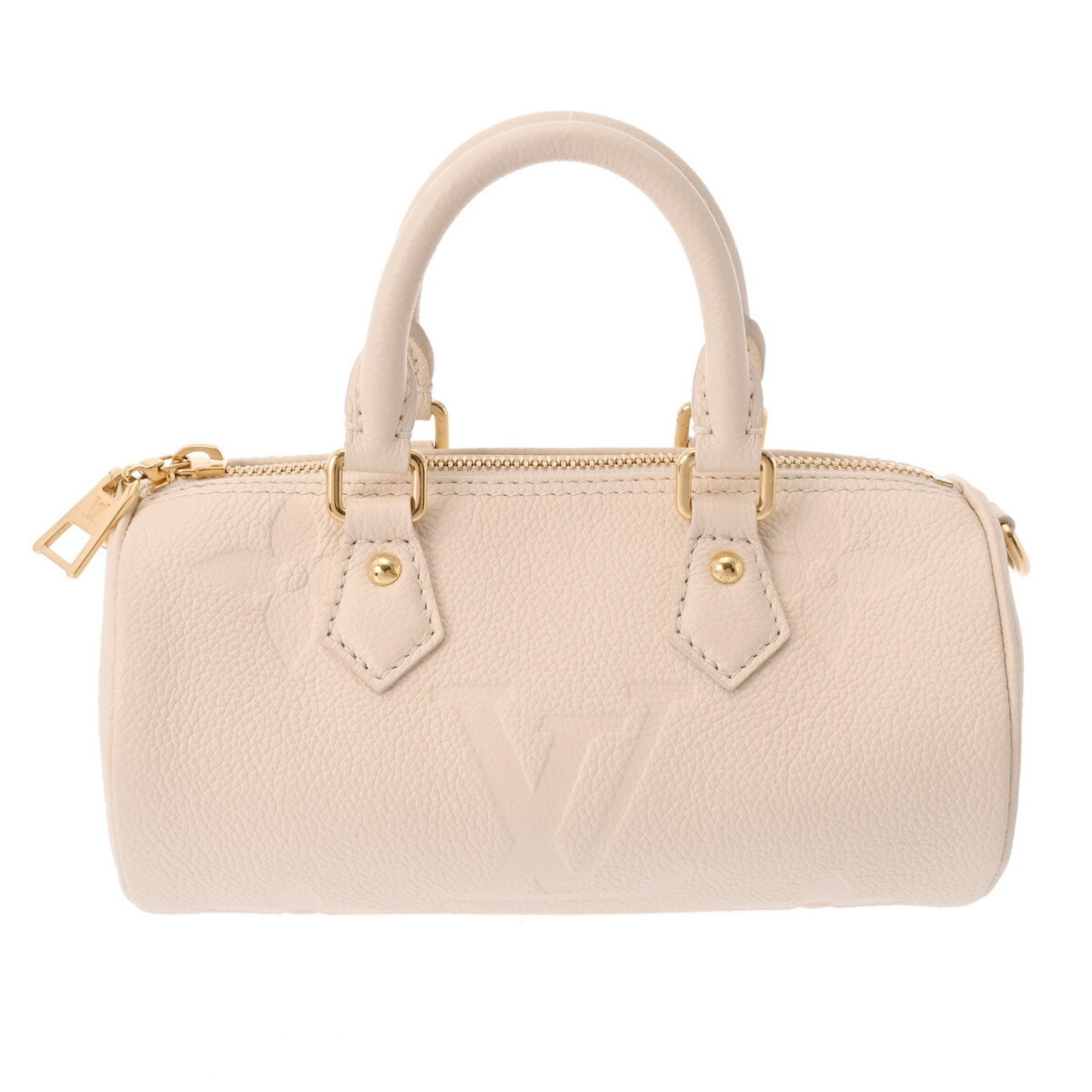 LOUIS VUITTON Louis Vuitton Monogram Empreinte Papillon BB Ivory M45980 Women's Handbag