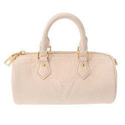 LOUIS VUITTON Louis Vuitton Monogram Empreinte Papillon BB Ivory M45980 Women's Handbag