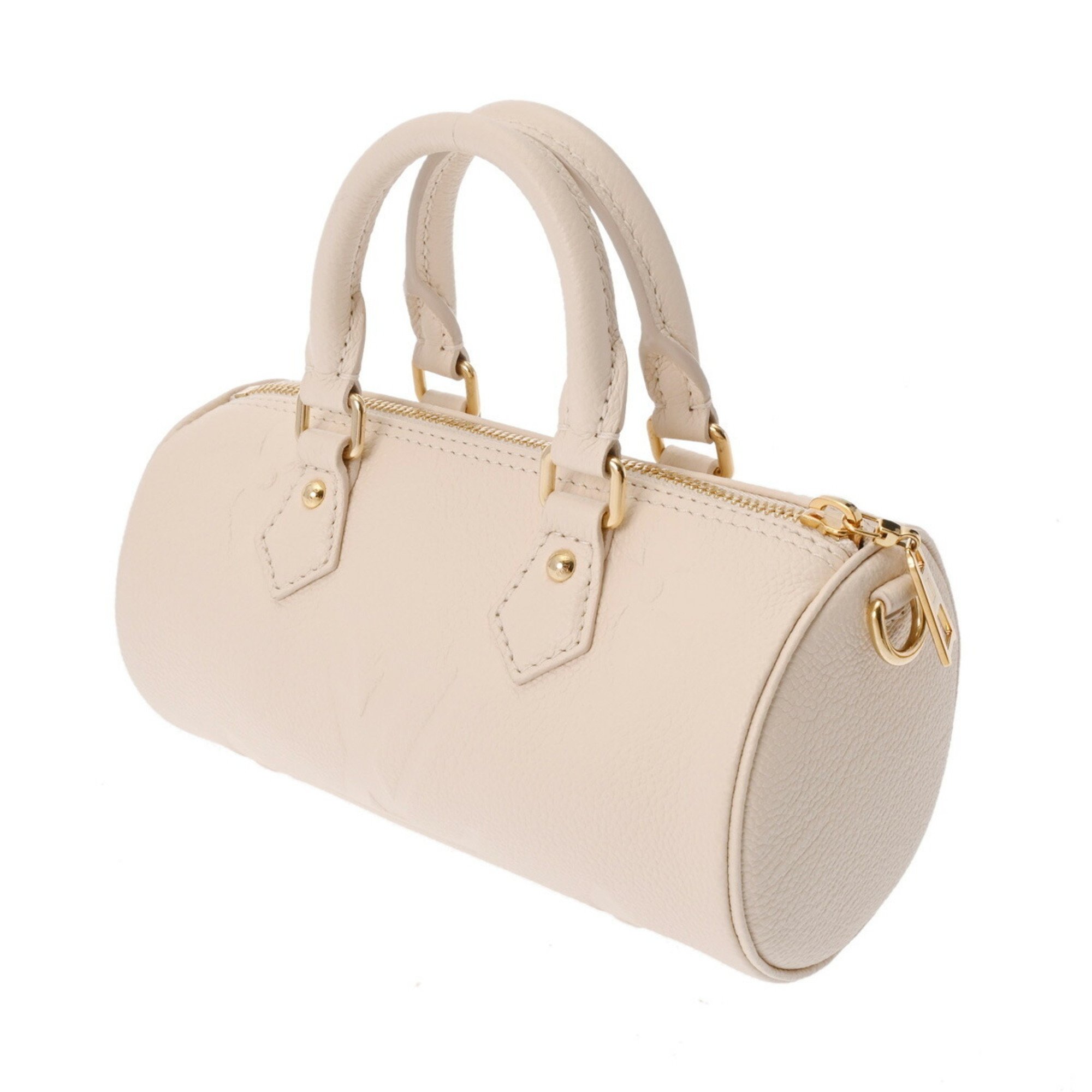 LOUIS VUITTON Louis Vuitton Monogram Empreinte Papillon BB Ivory M45980 Women's Handbag