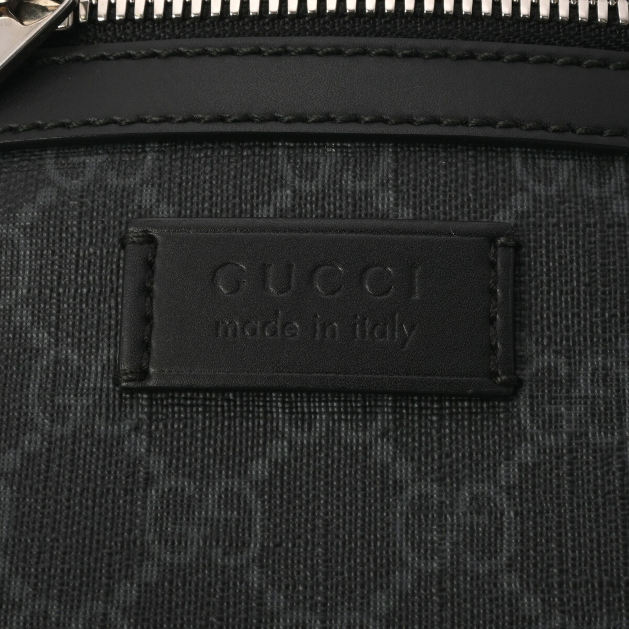 GUCCI GG Supreme Shoulder Bag Black 598103 Unisex PVC