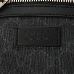 GUCCI GG Supreme Shoulder Bag Black 598103 Unisex PVC