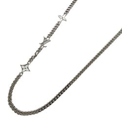 LOUIS VUITTON Necklace for Men, Monogram Row Silver M01490 RM2243