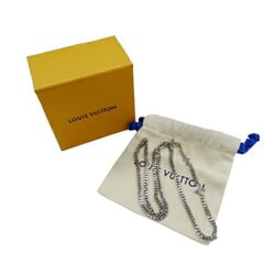 LOUIS VUITTON Necklace for Men, Monogram Row Silver M01490 RM2243