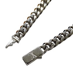 LOUIS VUITTON Necklace for Men, Monogram Row Silver M01490 RM2243