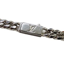 LOUIS VUITTON Necklace for Men, Monogram Row Silver M01490 RM2243