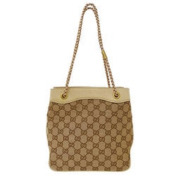 GUCCI Bag Women's Handbag Shoulder GG Canvas Beige 109143