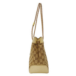 GUCCI Bag Women's Handbag Shoulder GG Canvas Beige 109143