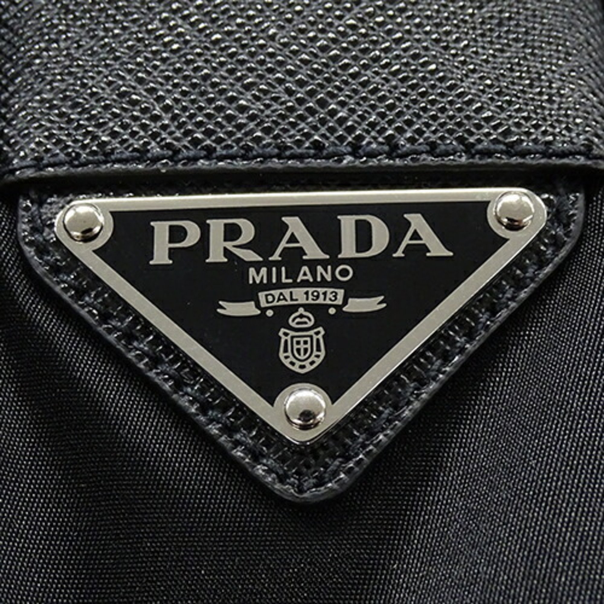 PRADA Bags for Women and Men Shoulder Nylon Leather Black 2VD028 Compact