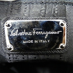 Salvatore Ferragamo Ferragamo Women's Bag Handbag Double Gancini Leather Black