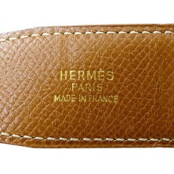 Hermes HERMES Belt for Women Horsebit Box Calf Black Brown Size 65 Reversible ○Z Engraved