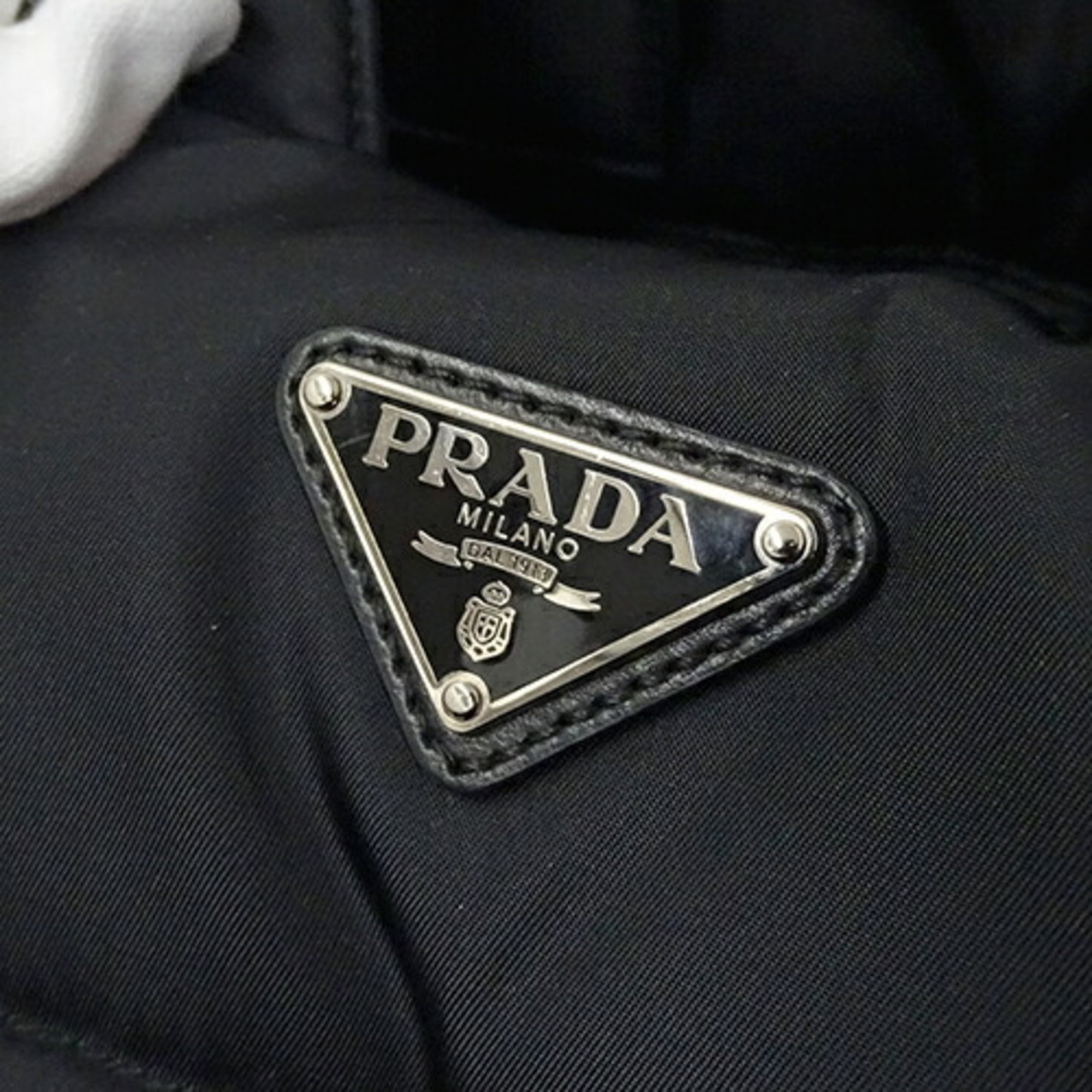 PRADA Bag for Women and Men Tessuto Bomber Tote Handbag Shoulder 2way Nylon Black BN2617 Quilted