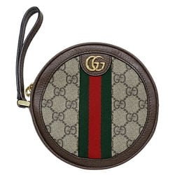 GUCCI Pouch Women's Clutch Bag Ophidia GG Supreme Beige Brown 574841