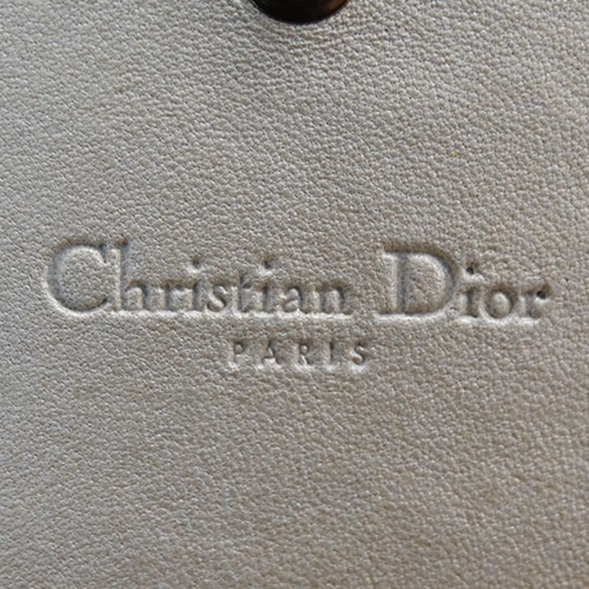 Christian Dior Dior Women's Wallet Long Chain Enamel Trotter Gold