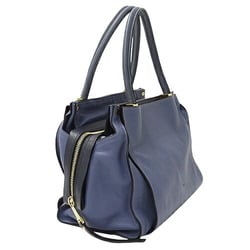 Chloé Chloe Women's Tote Bag Leather Dolly Blue