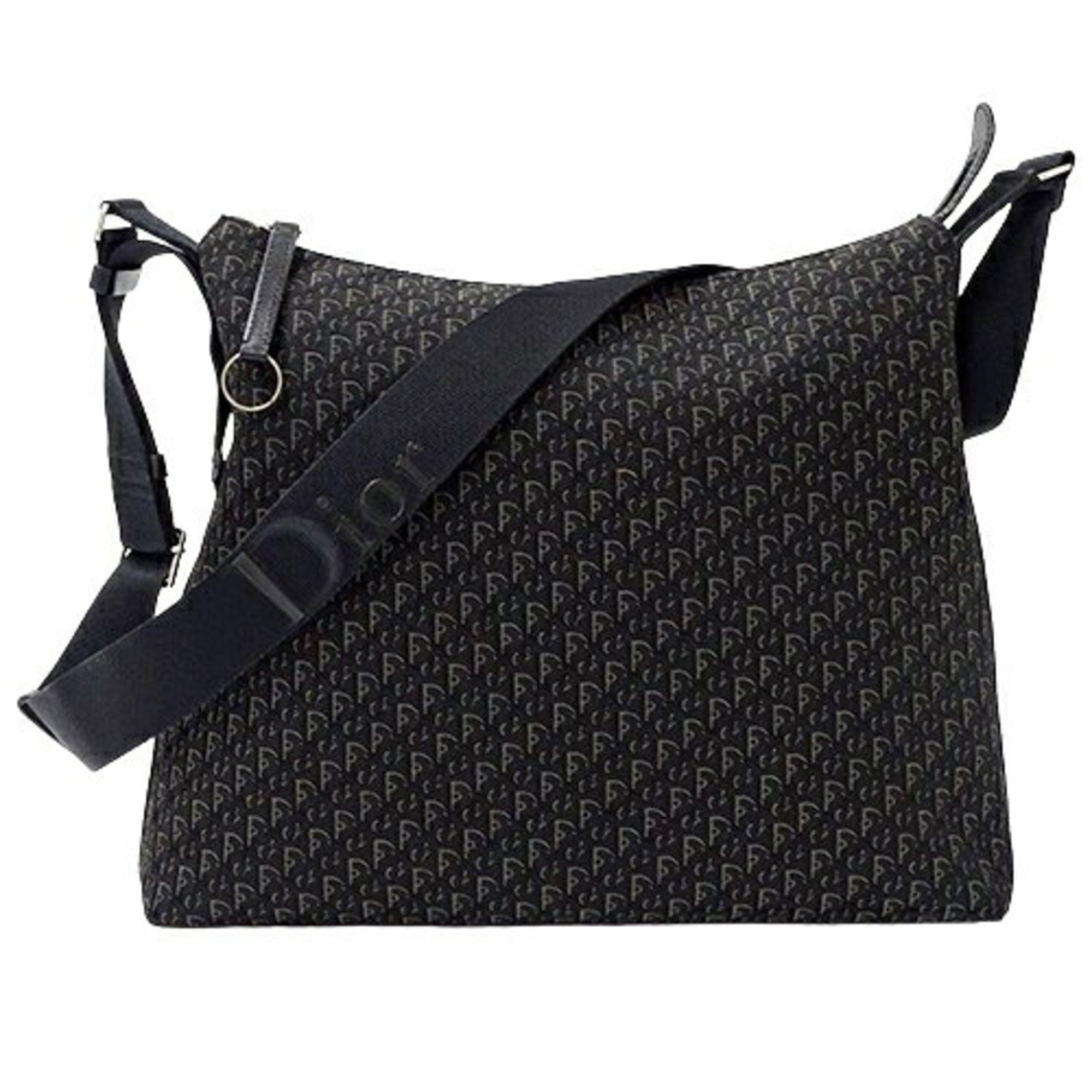 Christian Dior Dior Bag Women's Shoulder Trotter Canvas Black