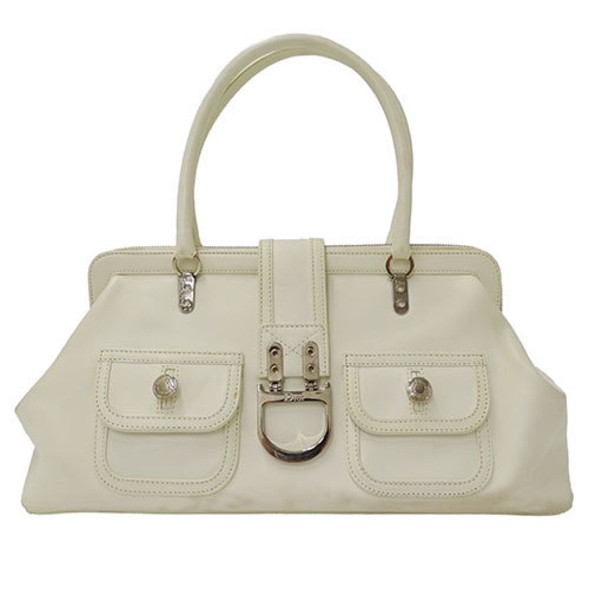 Christian Dior Dior bag, women's handbag, leather, white