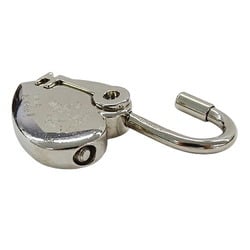 Hermes HERMES Viviride Women's Men's Heart Key Padlock 2004 Limited Edition Silver